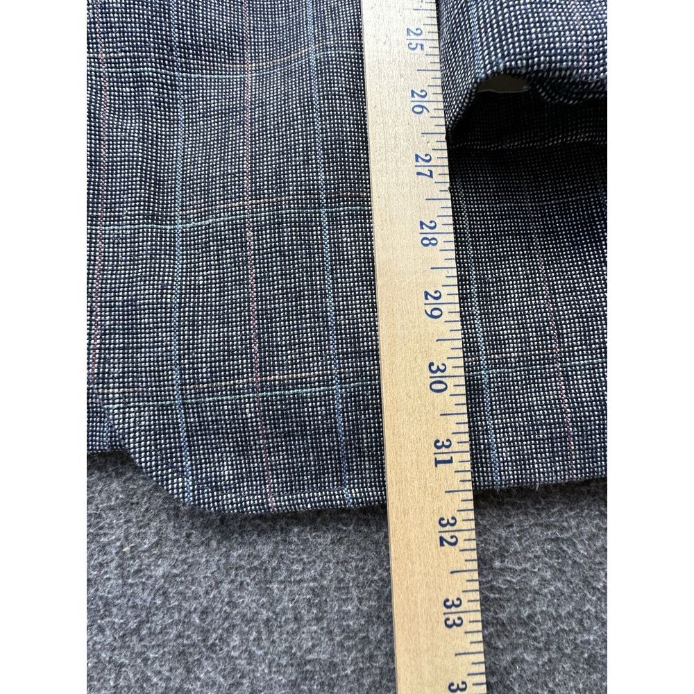 Cricketeer Blazer Mens 40" Black Checkered Tweed Pockets Suit Jacket Sports‎ - Picture 4 of 12